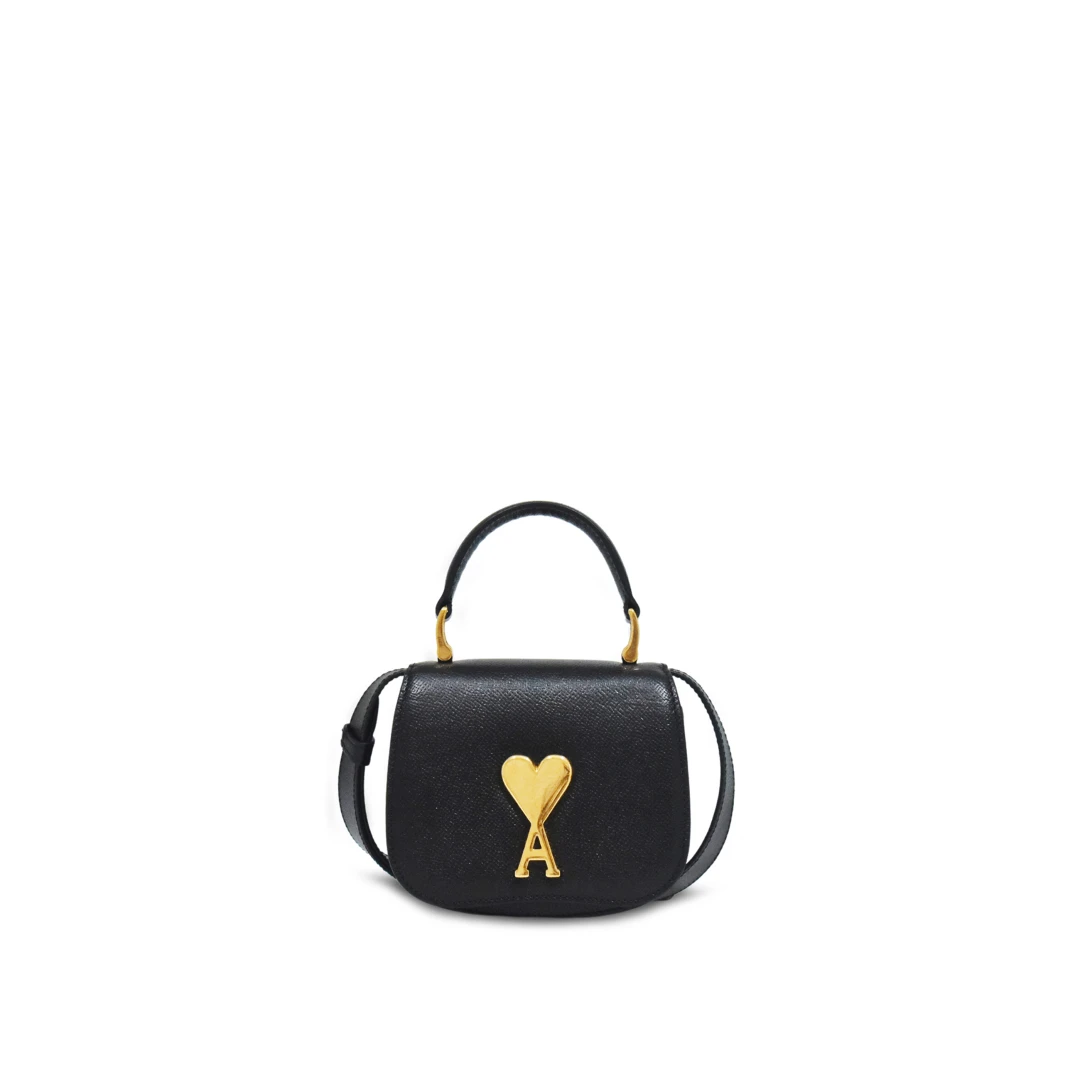 AMI PARIS Nano Paris Bag Grained Leather