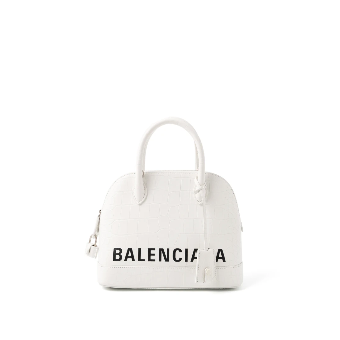 BALENCIAGA Ville S Croc Stamp Leather