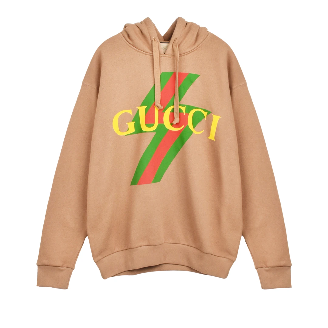 GUCCI Storm Logo Print Hoodie