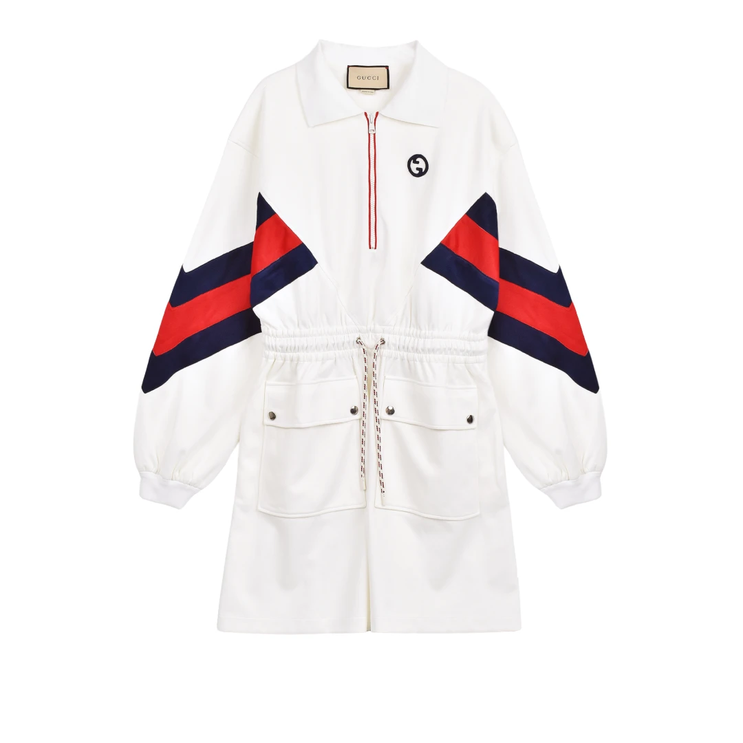 GUCCI Technical Jersey Polo Dress