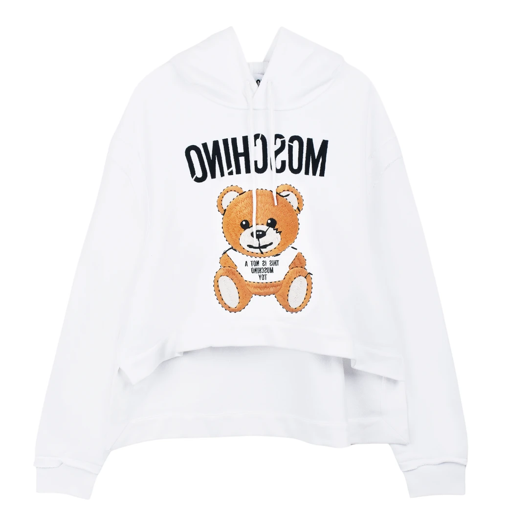 MOSCHINO Teddy Bear Cropped Hoodie