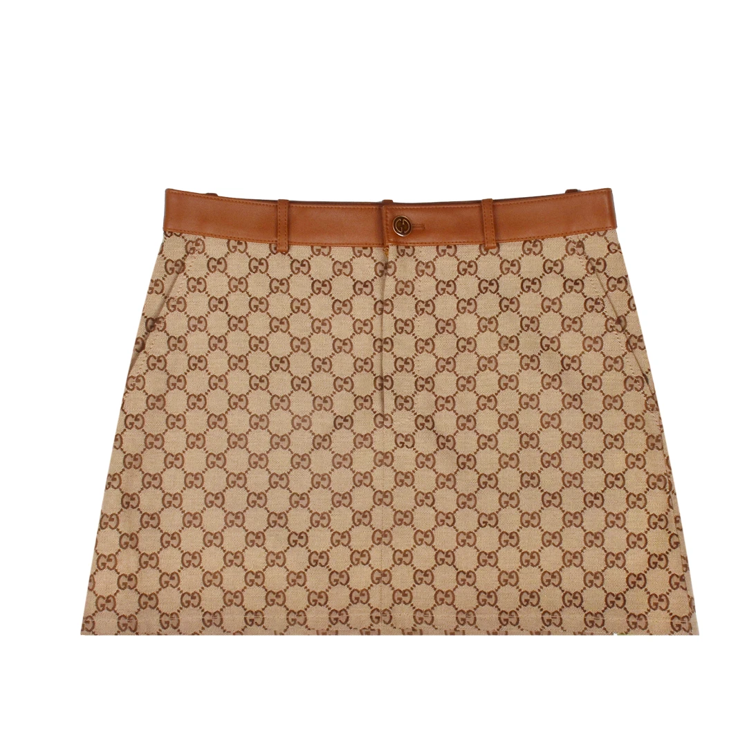 GUCCI GG Supreme Canvas Skirt