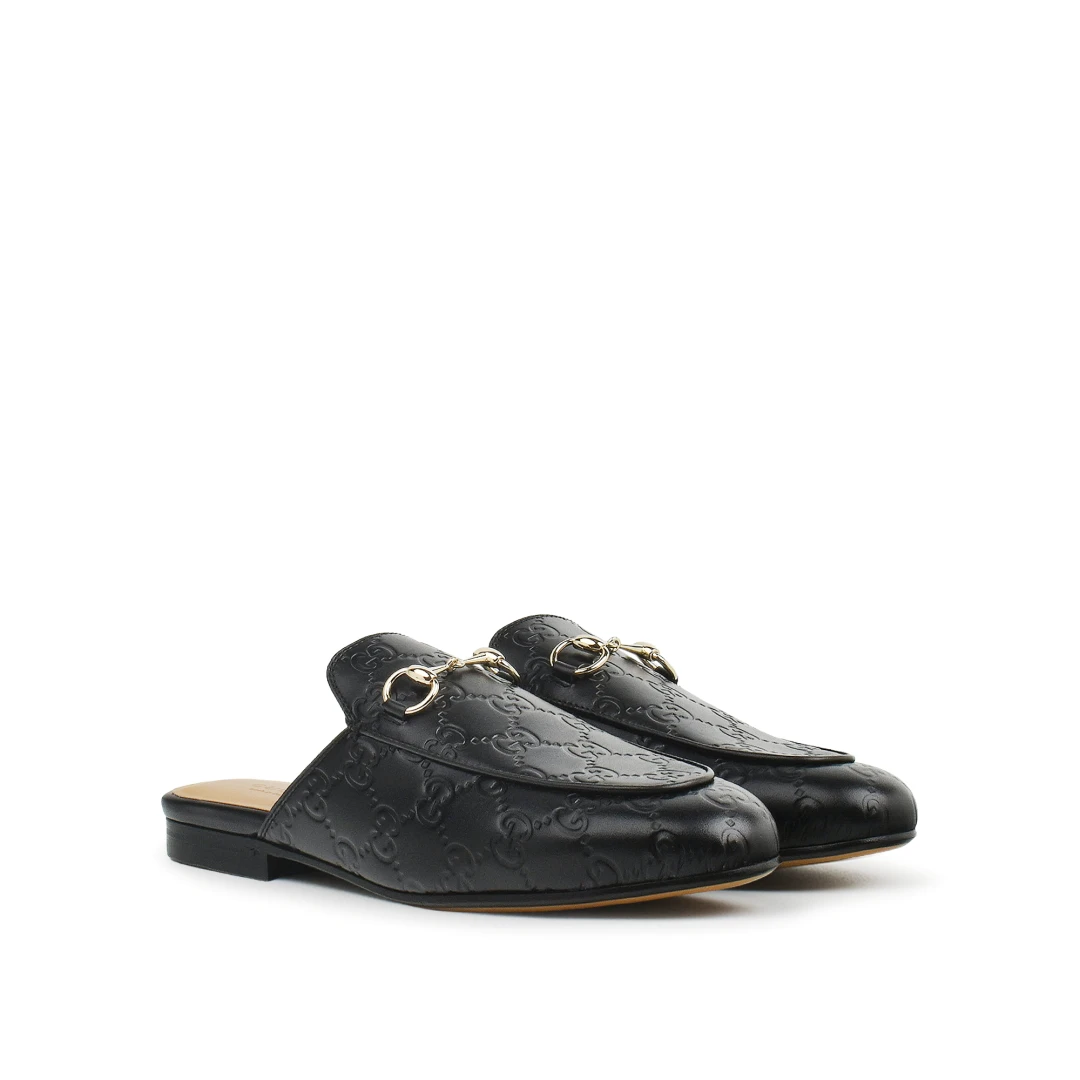 GUCCI GG Princetown Slipper Leather