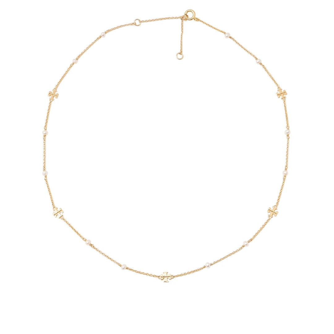 TORY BURCH Kira Pearl Delicate Necklace
