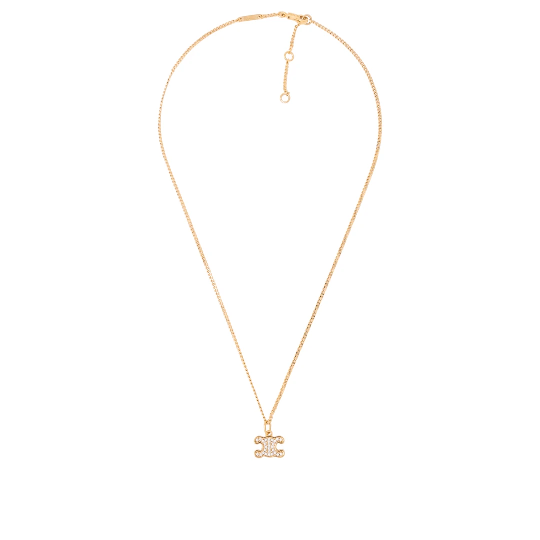 CELINE Triomphe Rhinestone Necklace
