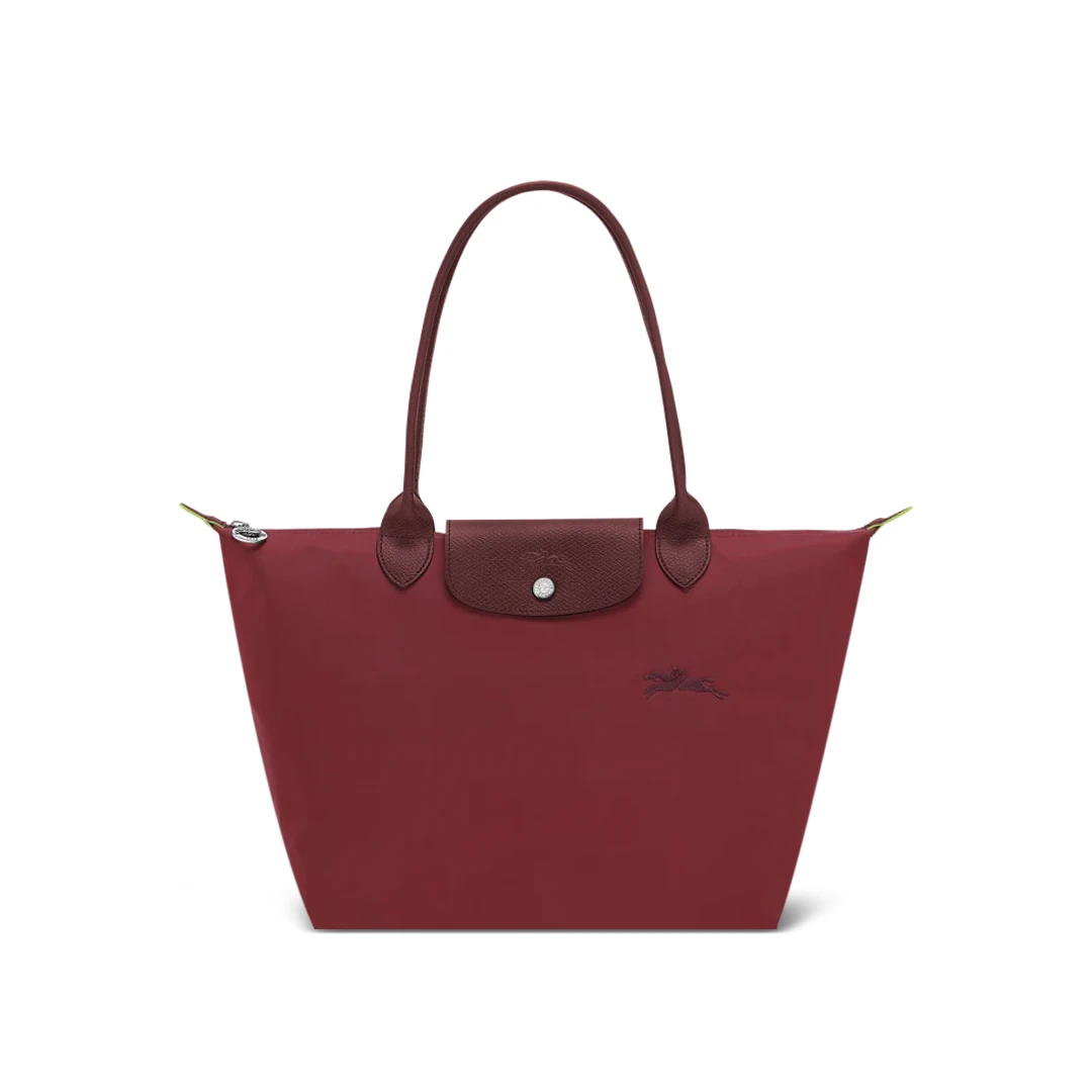 LONGCHAMP Le Pliage Green M Long Handle