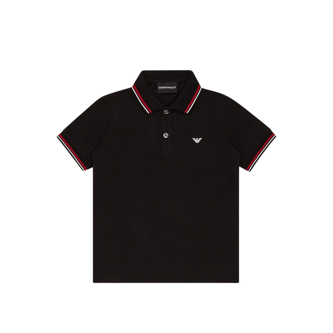 EMPORIO ARMANI Small Eagle Logo Patch Embroidered Polo Shirt