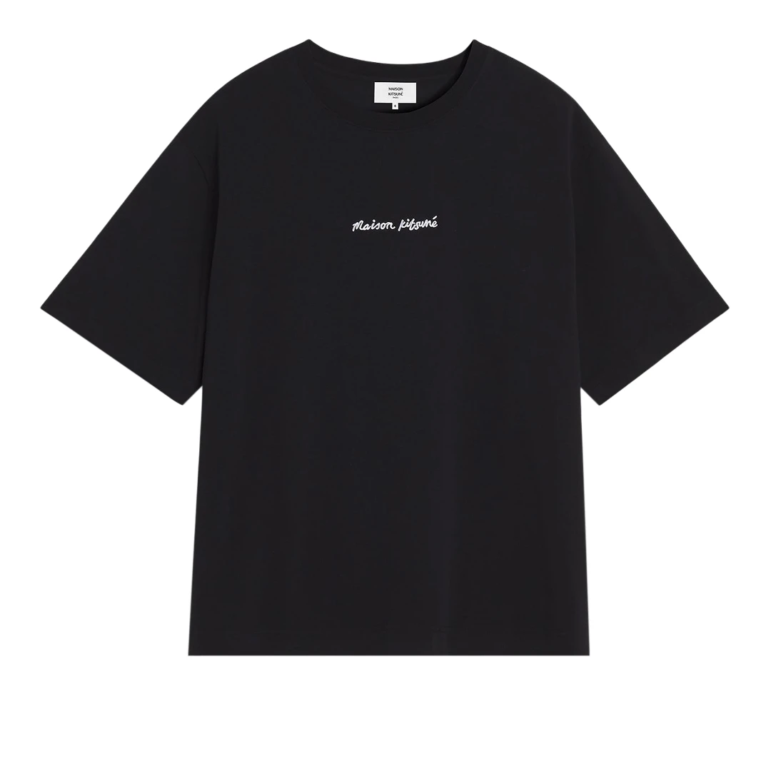 MAISON KITSUNE Logo Handwriting Oversized Tshirt