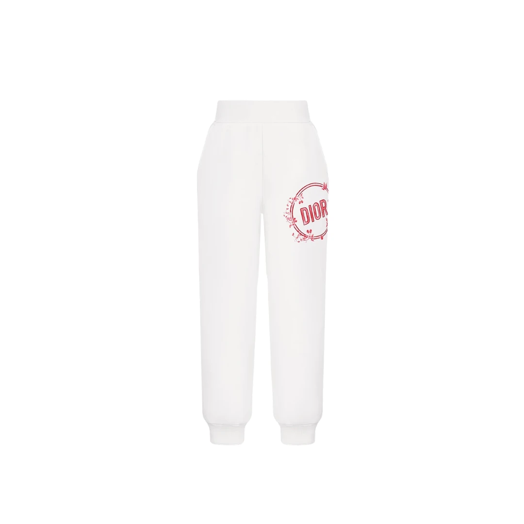CHRISTIAN DIOR Red Stamp Effect Logo Track Pants