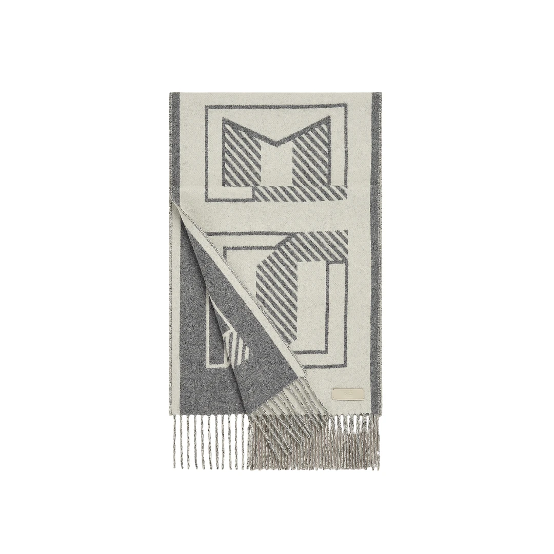 HERMES Casaque Lettres Au Carre Scarf