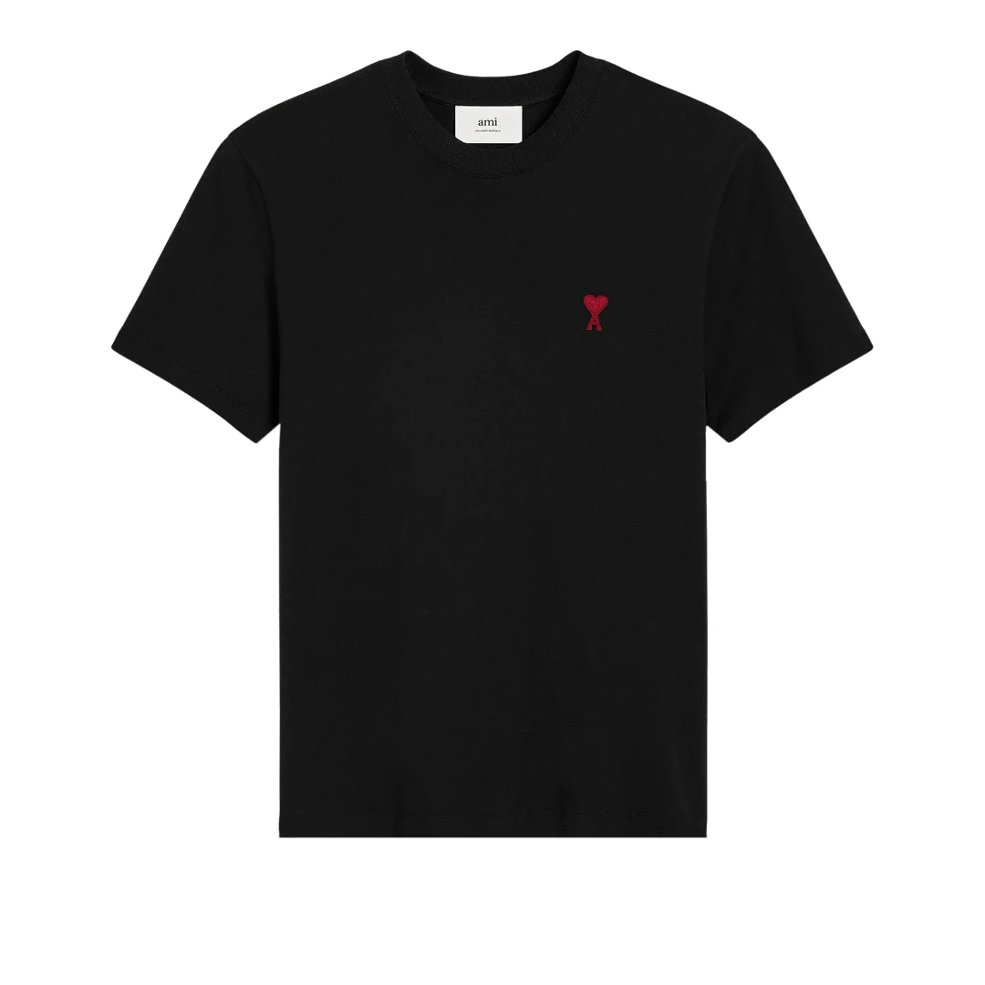AMI PARIS Red Ami De Coeur Boxy Fit Tshirt