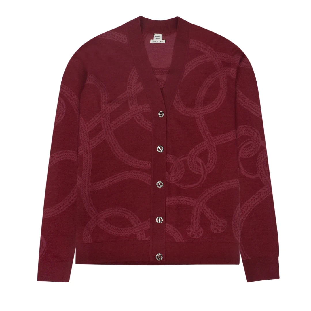 HERMES Palefroi Remix Light Long Sleeve Cardigan
