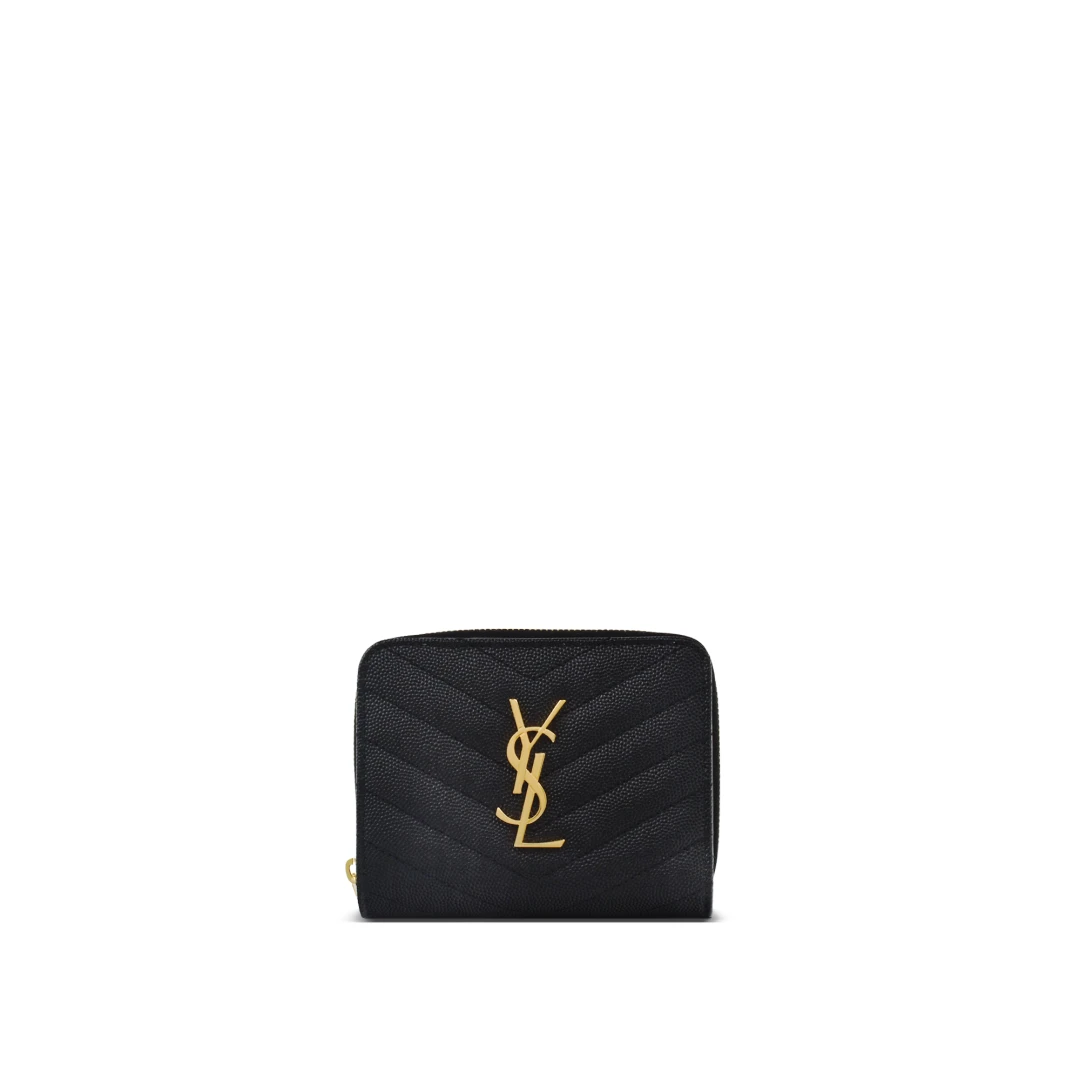 SAINT LAURENT Cassandre Matelasse Compact Wallet