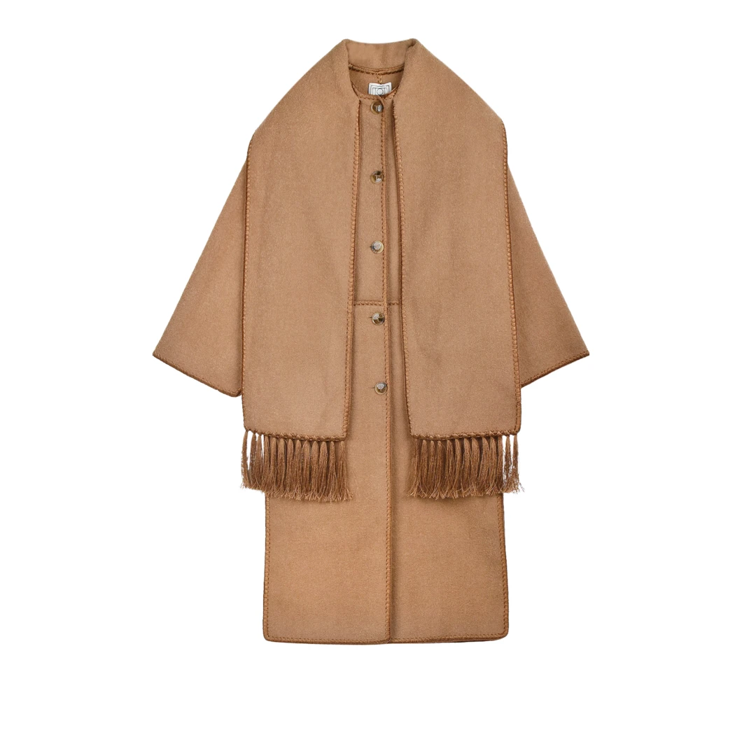 TOTEME Embroidered Scarf Coat