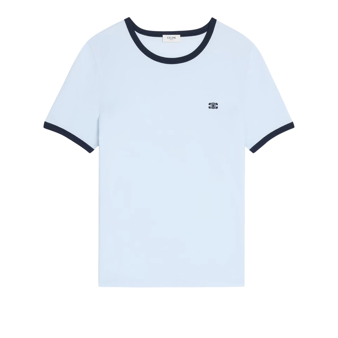 CELINE 70's Triomphe Embroidered Tshirt