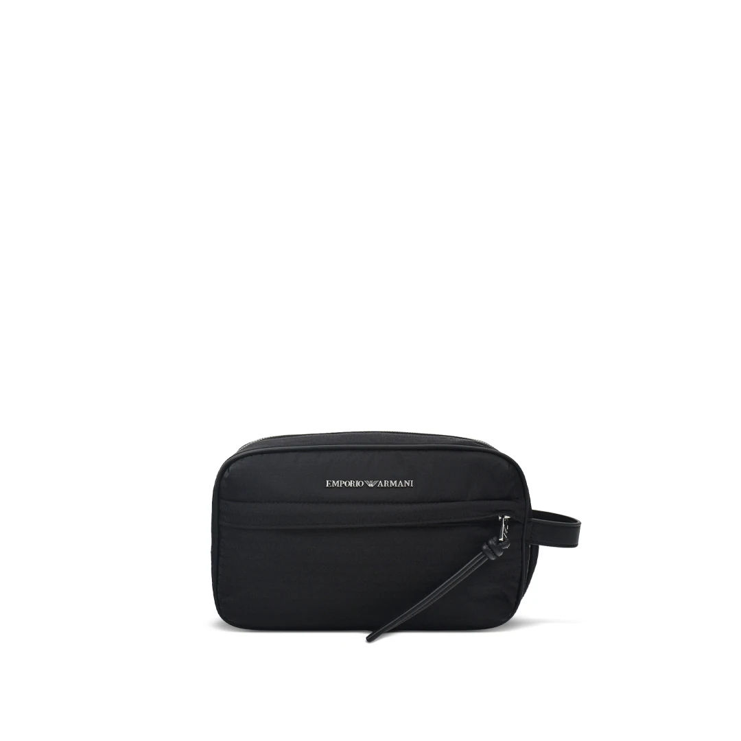 EMPORIO ARMANI All Over Logo Nylon Washbag