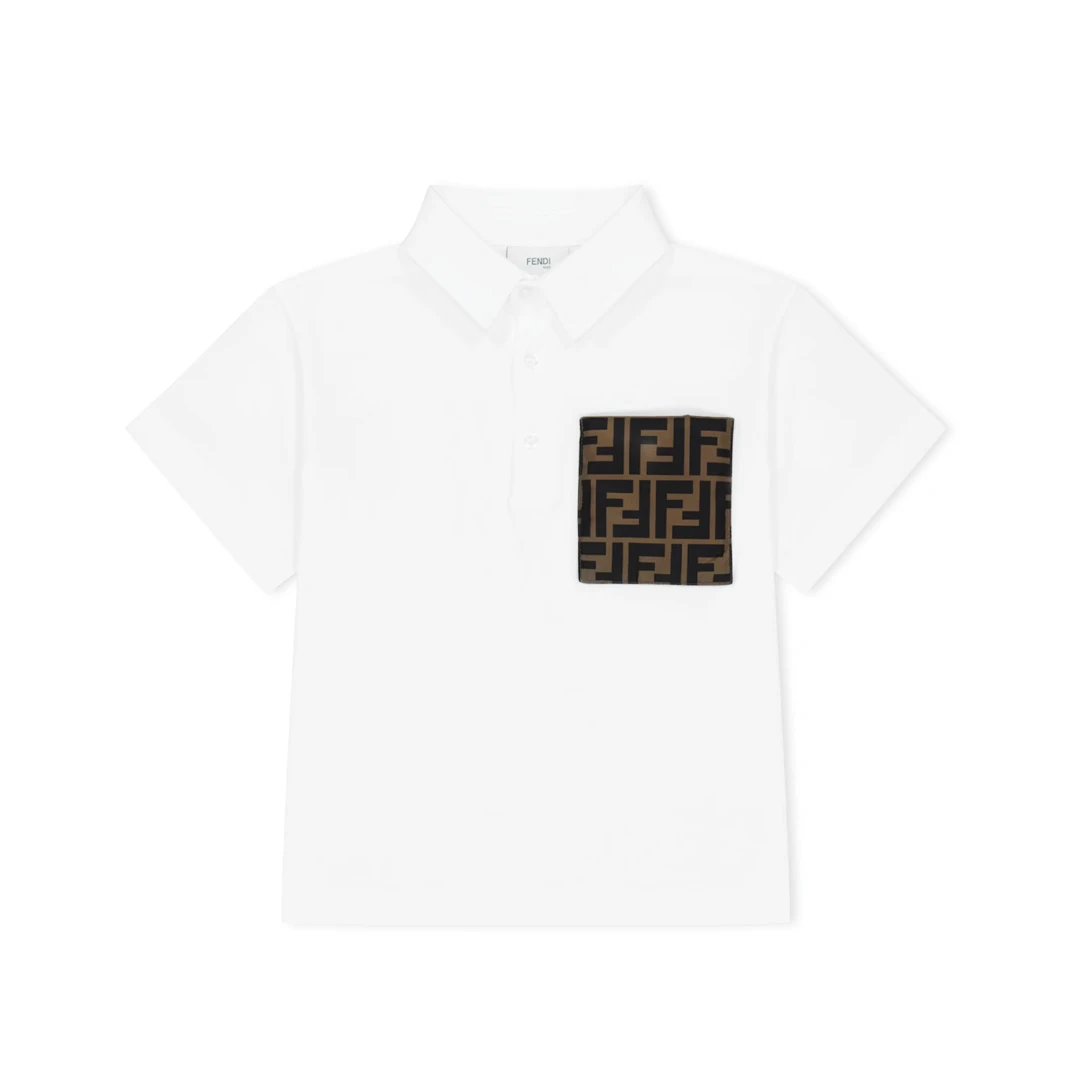 FENDI FF Logo Pocket Polo Shirt