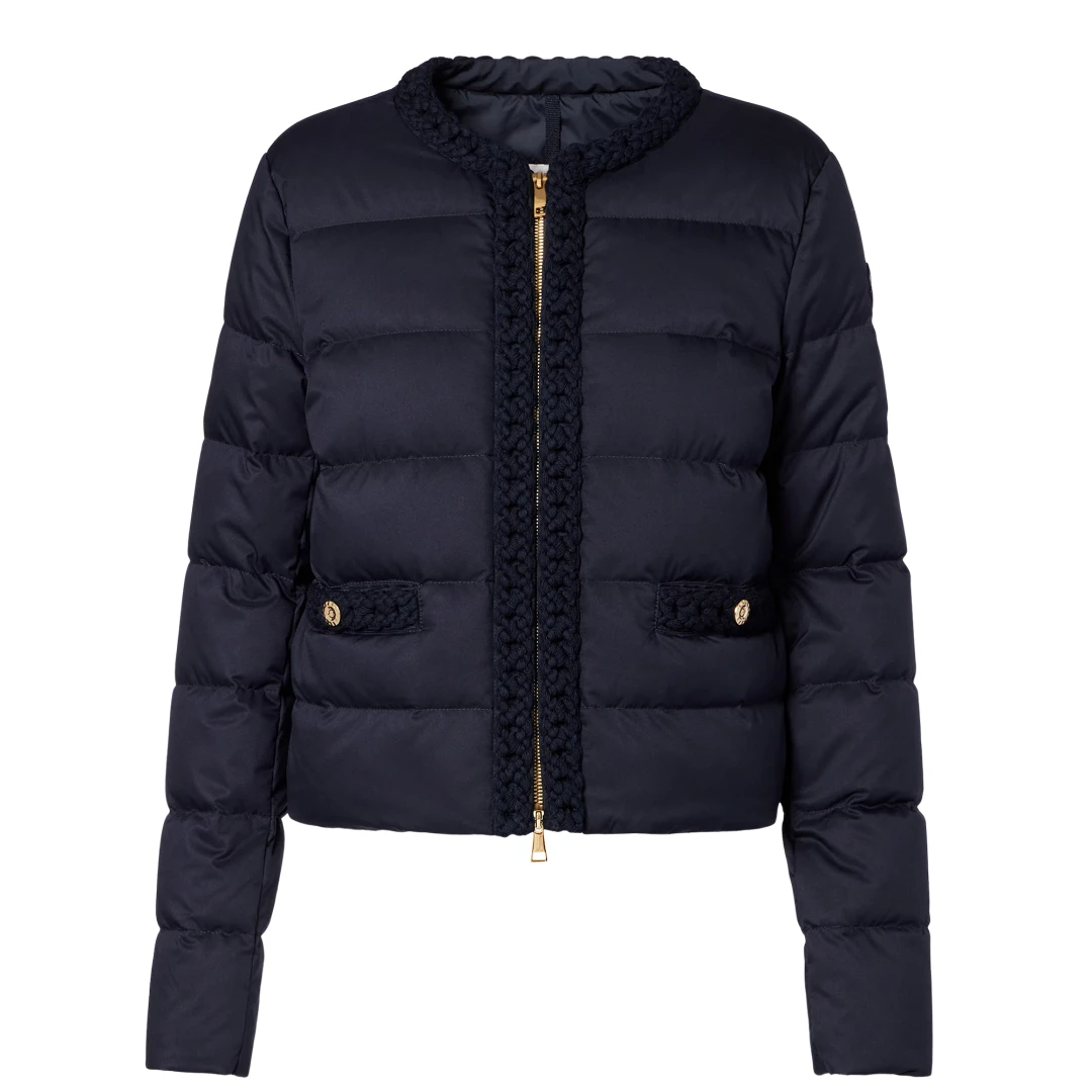 MONCLER Maur Wool Trimmed Short Down Jacket