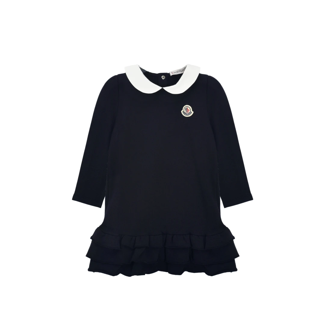 MONCLER Ruffled Dress Cotton