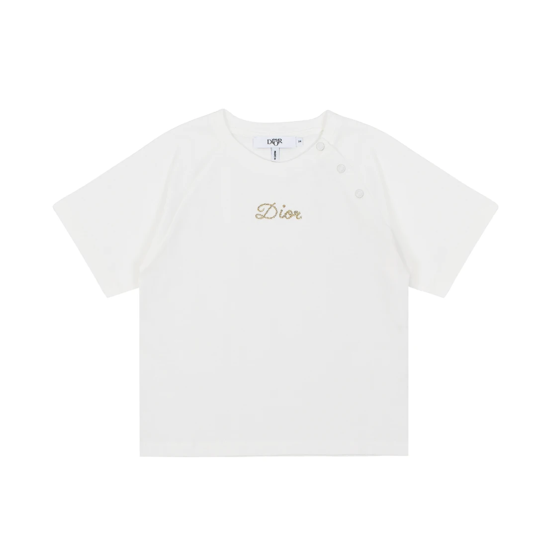 CHRISTIAN DIOR Chain Effect Logo Signature Tshirt
