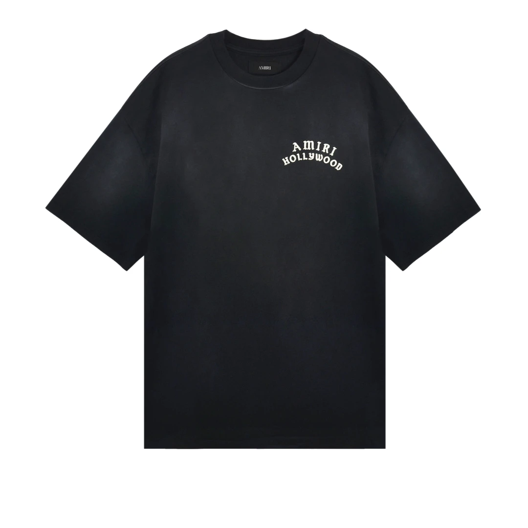 AMIRI Hollywood Logo Print Oversized Tshirt