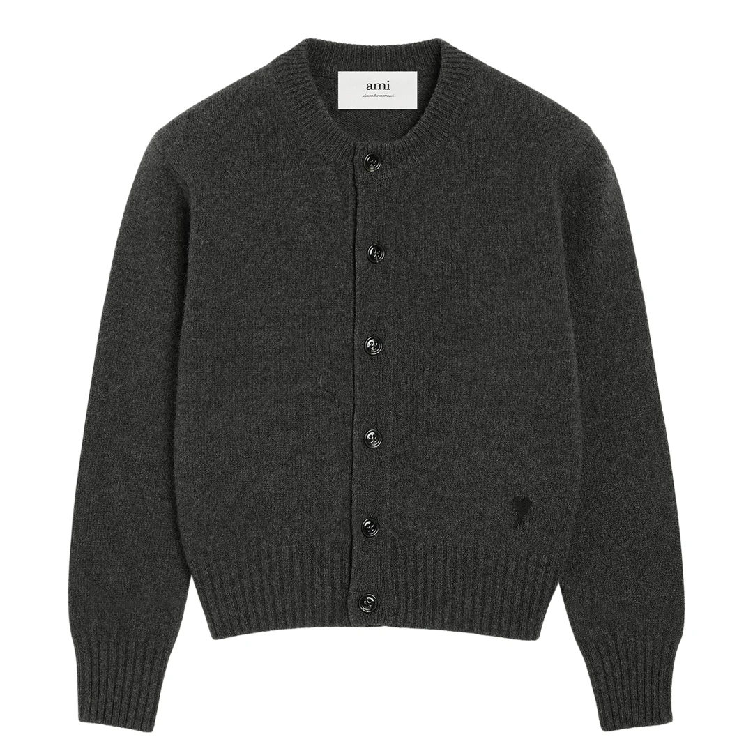 AMI PARIS Black Ami De Coeur Cardigan