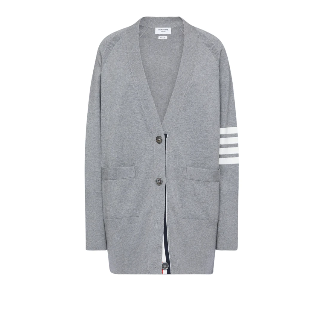THOM BROWNE 4-bar Exaggerated Fit Cardigan