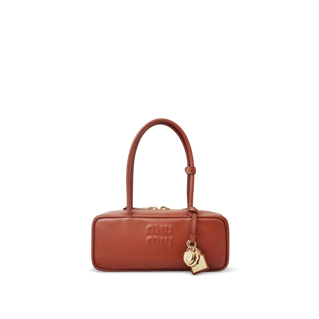 MIU MIU Small Beau Bag Calfskin Leather With Padlock