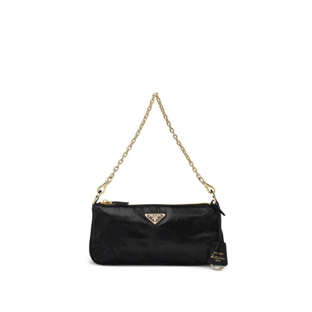 PRADA Re-edition 2002 Medium Shoulder Bag Leather