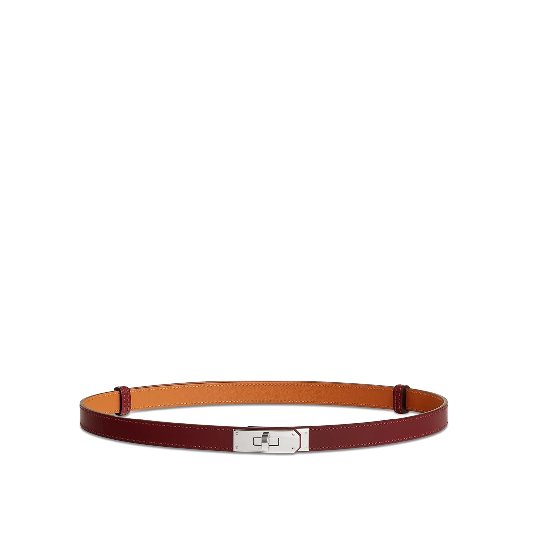 HERMES Kelly 18 Belt Hunter Leather Palladium Hardware