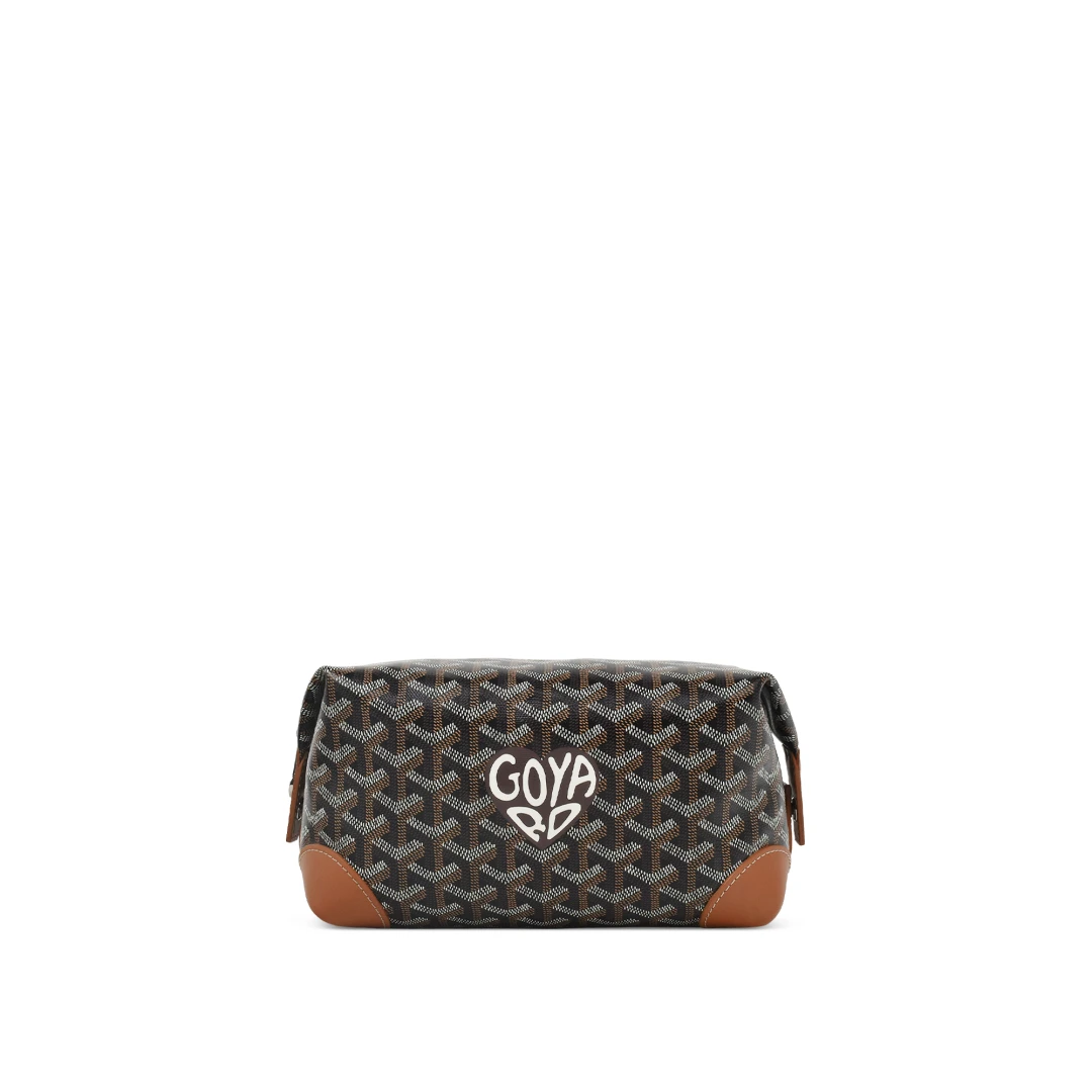 GOYARD Bowling 25 Toiletry Bag With Butterfly Stamp