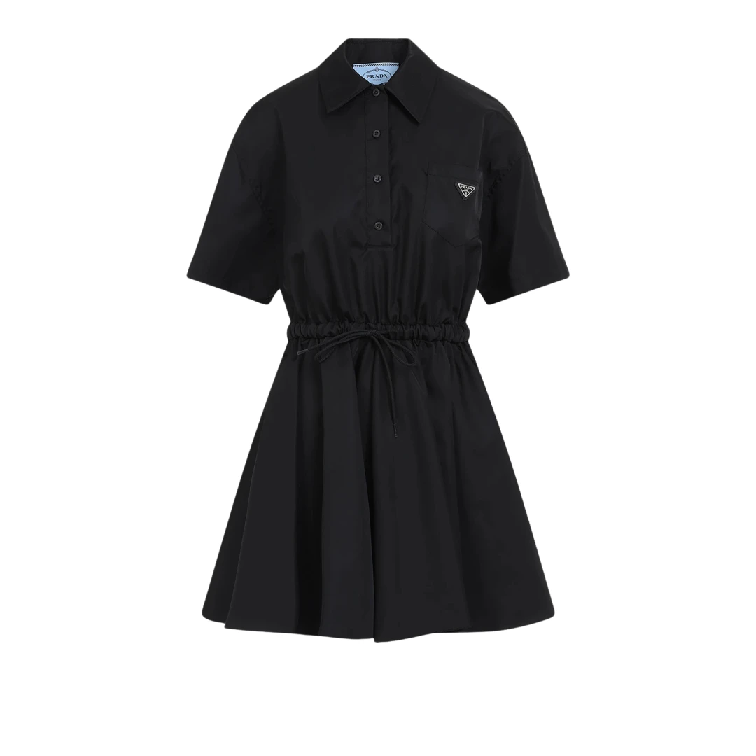 PRADA Short Sleeved Re-nylon Dress