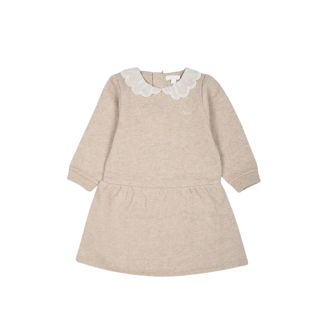 CHLOE Embroidered Small Logo Dress