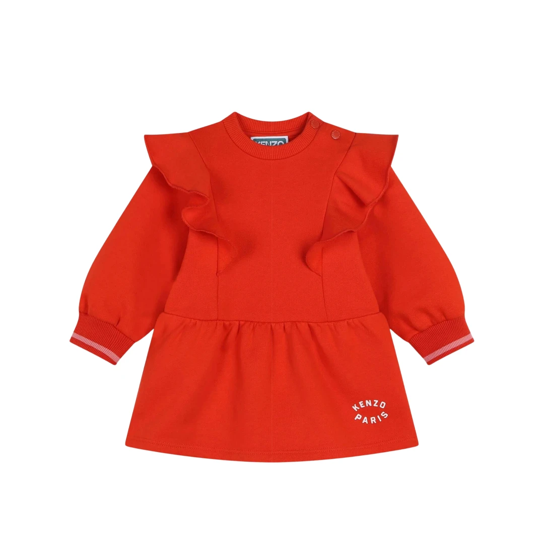 KENZO Flower Logo Print At The Back Dress