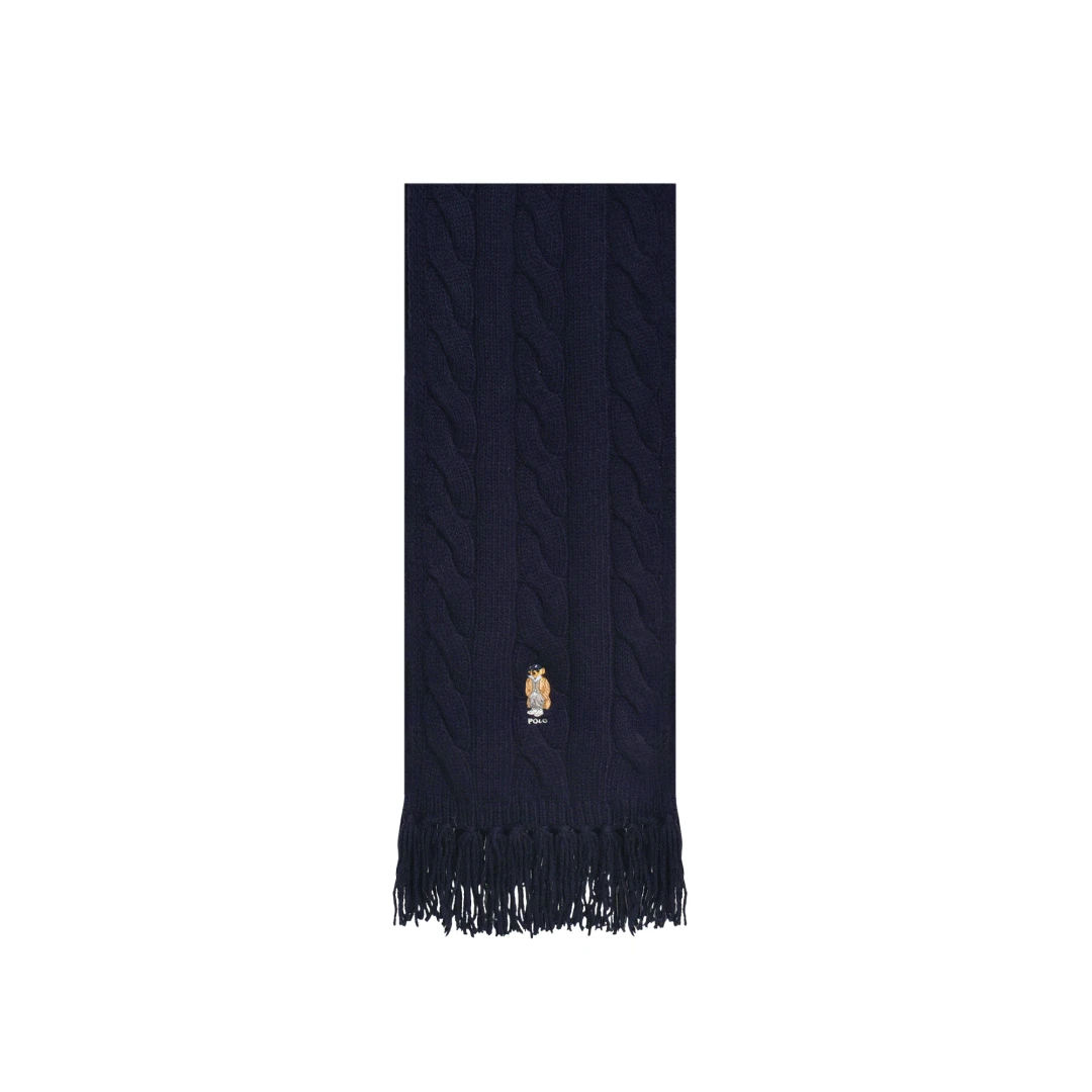 POLO RALPH LAUREN Cable Knit Bear Scarf