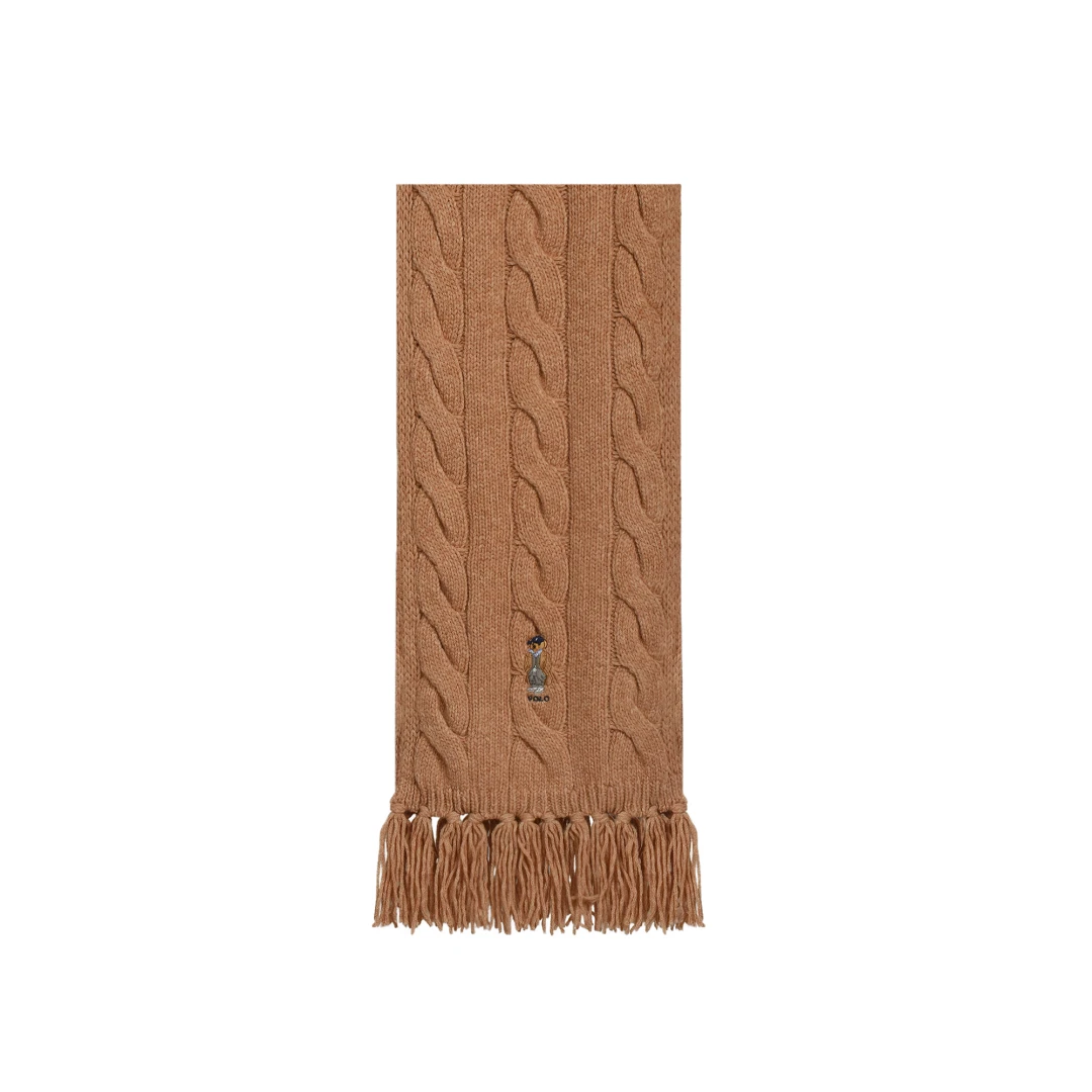 POLO RALPH LAUREN Cable Knit Bear Scarf