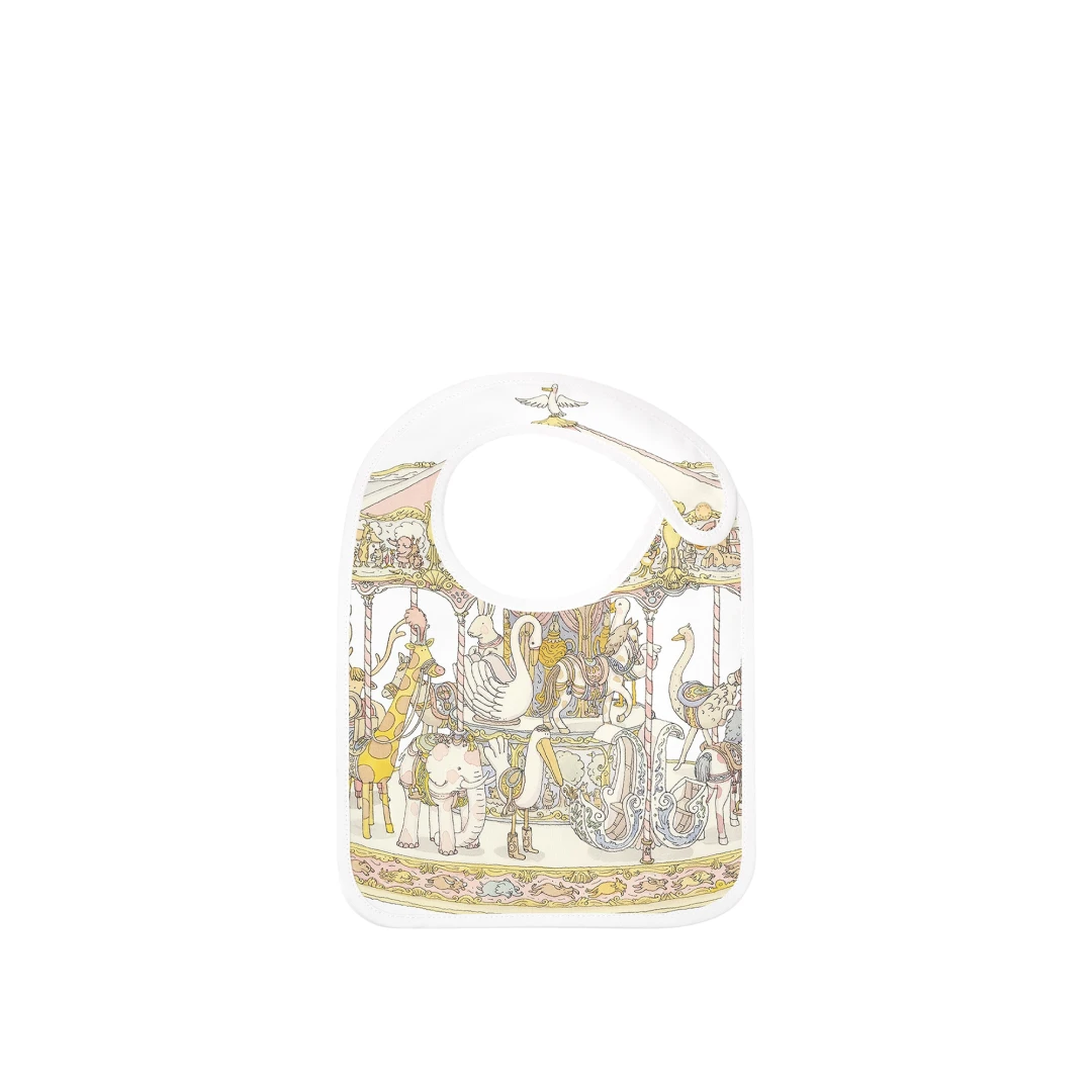 ATELIER CHOUX Carousel Satin Bib