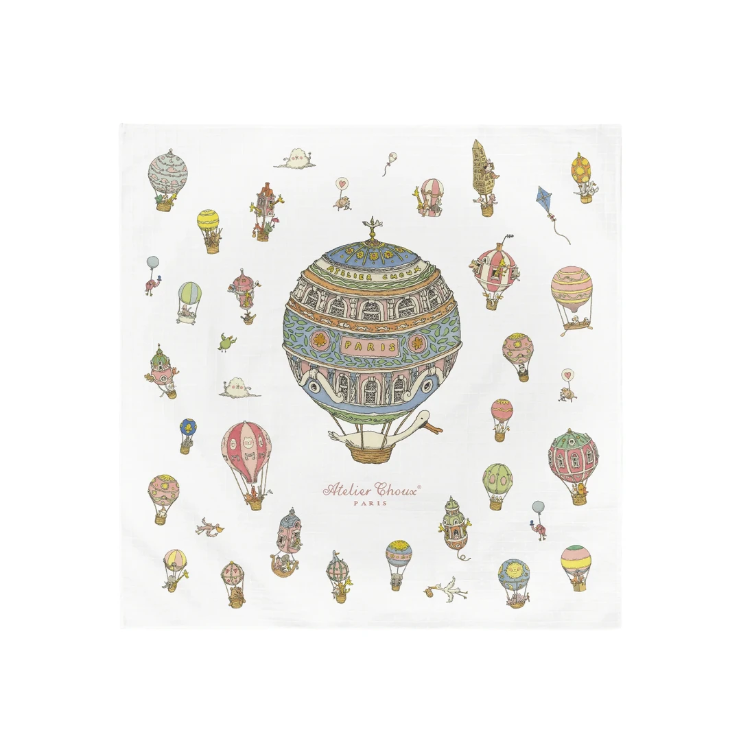 ATELIER CHOUX Carre - Hot Air Balloons