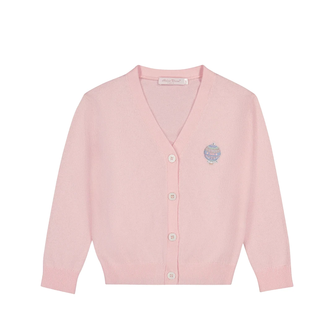 ATELIER CHOUX Hot Air Balloons Couture Charlotte Cardigan